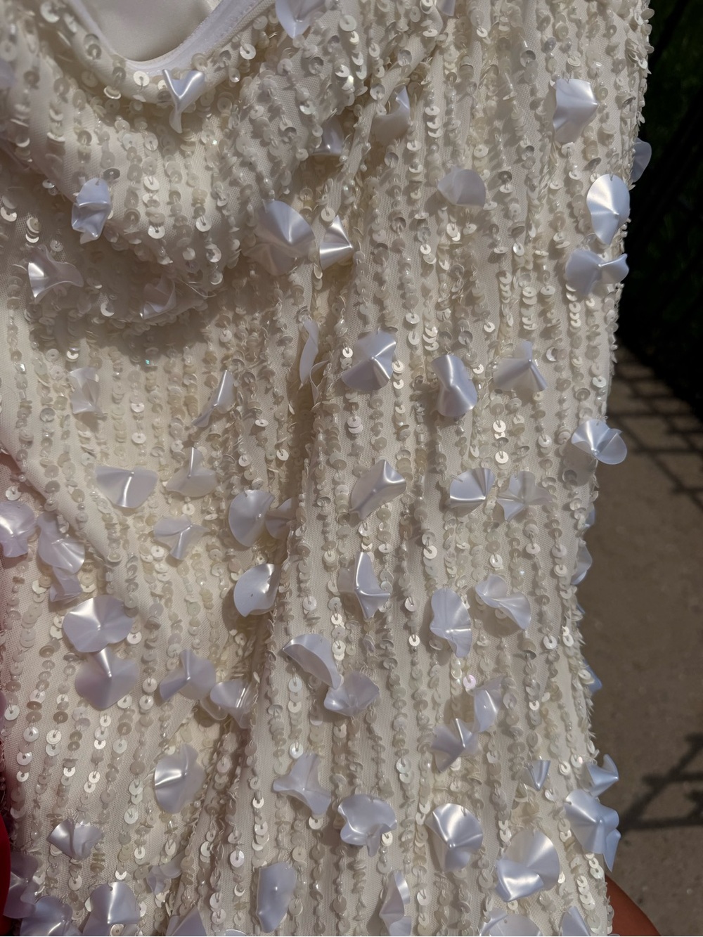 Show Me Your MuMu White Strapless Petal-Appliqué Tube Dress - Picture 4 of 7